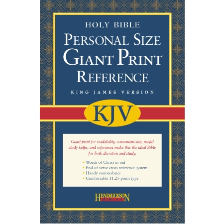 KJV Personal Size Reference Bible Black Imitation Leather Giant Pri