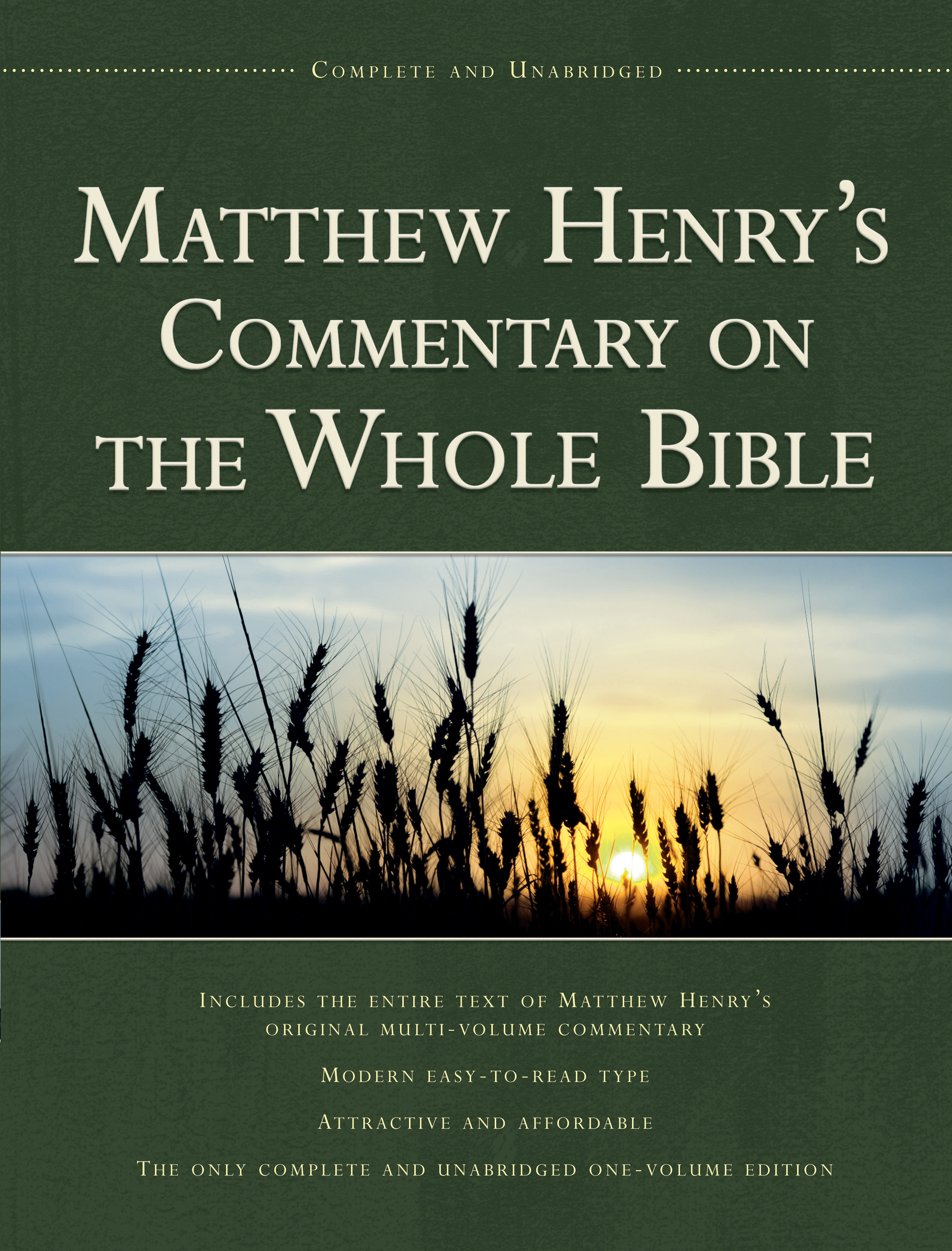 Matthew Henry's Commentary on the Whole Bible By Matthew Henry