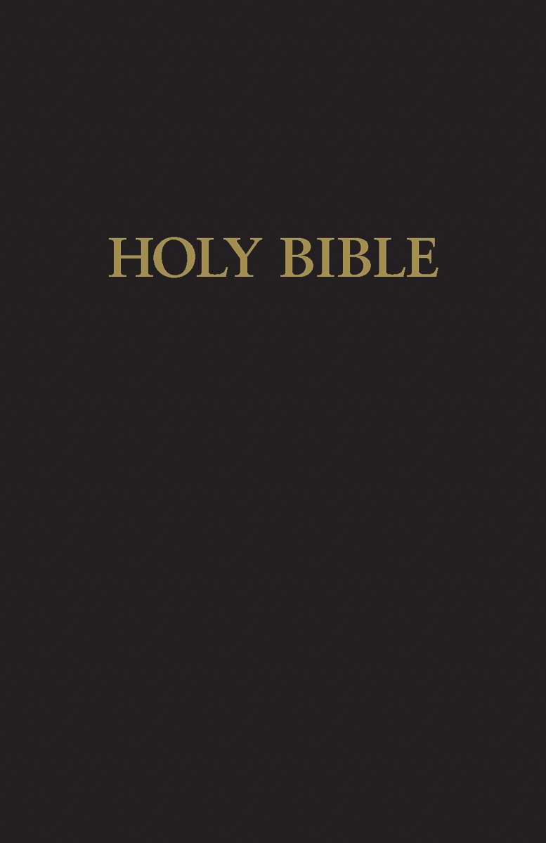 KJV Large Print Pew Bible Black Hardback By Hendrickson (Hardback)