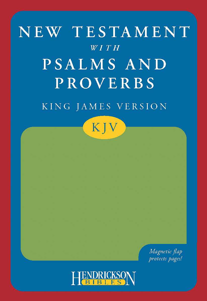 KJV New Testament with Psalms and Proverbs Green Flexisoft with magne