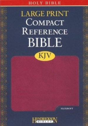 KJV Compact Reference Bible Berry Imitation Leather Large Print