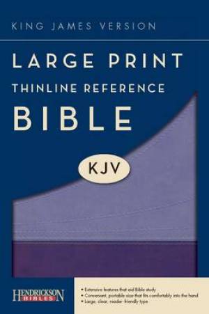 KJV Large Print Thinline Reference Bible By Hendrickson 9781598566277