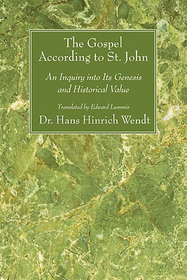 The Gospel According to St John By Wendt Hans Hinrich Wendt