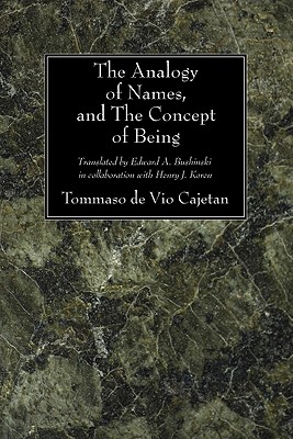 The Analogy of Names and the Concept of Being (Paperback)