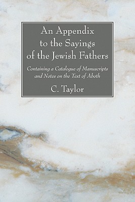 The An Appendix to the Sayings of the Jewish Fathers Containing a Cat