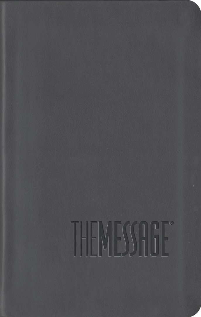 The Message Bible Compact Bible Grey Imitation Leather Paraphrase