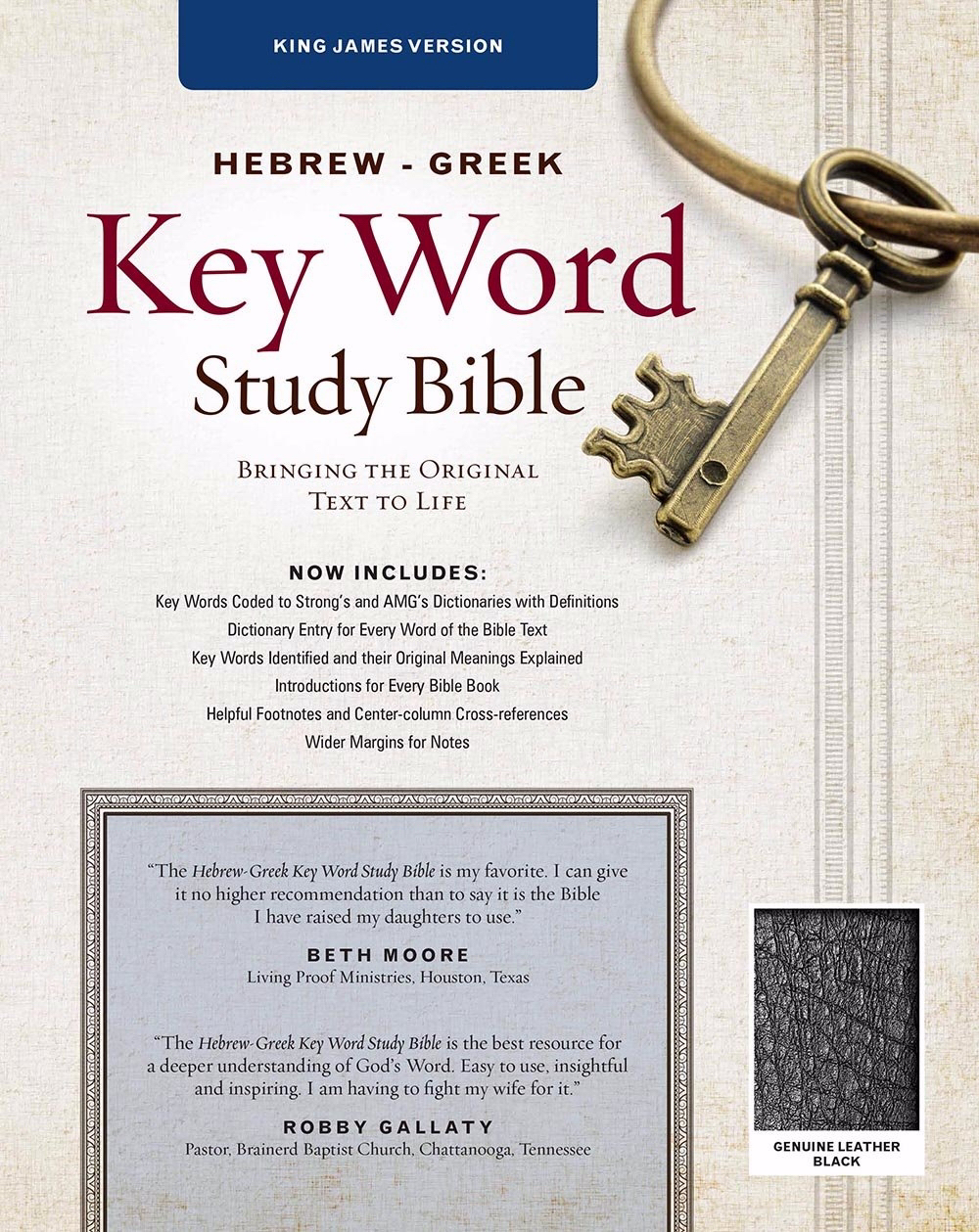 The KJV Hebrew-Greek Key Word Study Bible By Baker Warren Patrick