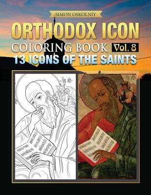 Orthodox Icon Coloring Book Vol 8 13 Icons of the Saints