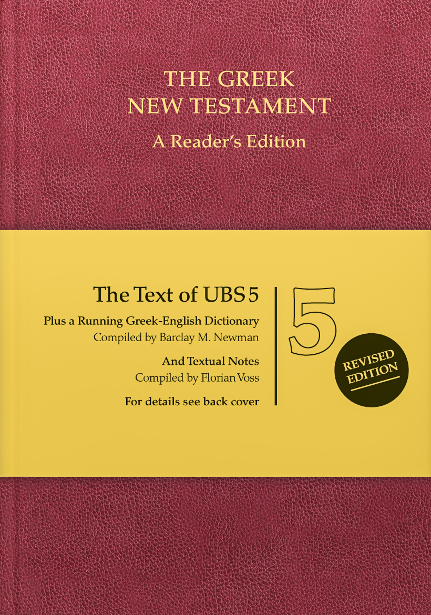 Ubs5 Greek New Testament By Barclay M Newman Florian Voss (Hardback)