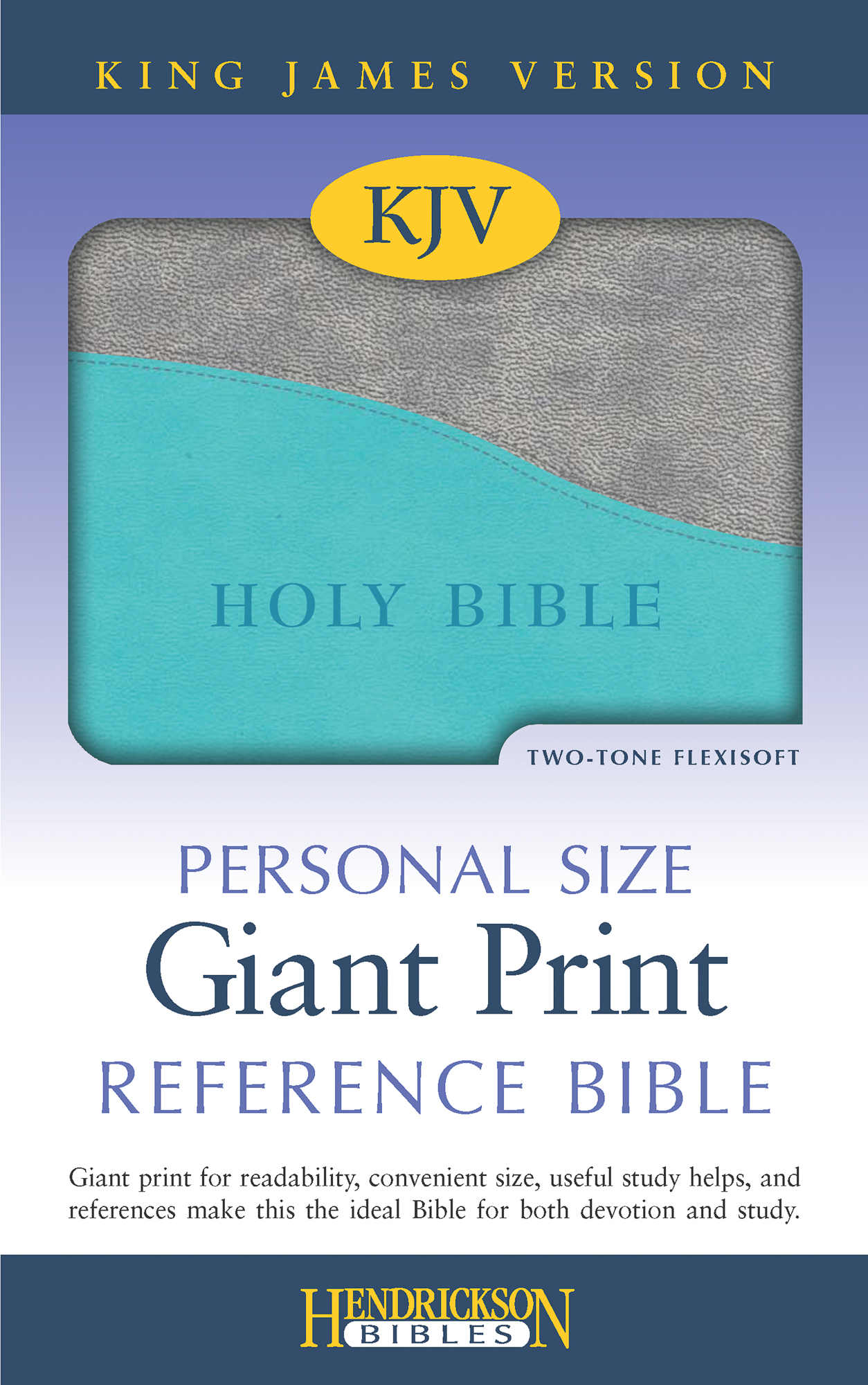 KJV Personal Size Giant Print Reference Bible Turquoise By Hendrickson