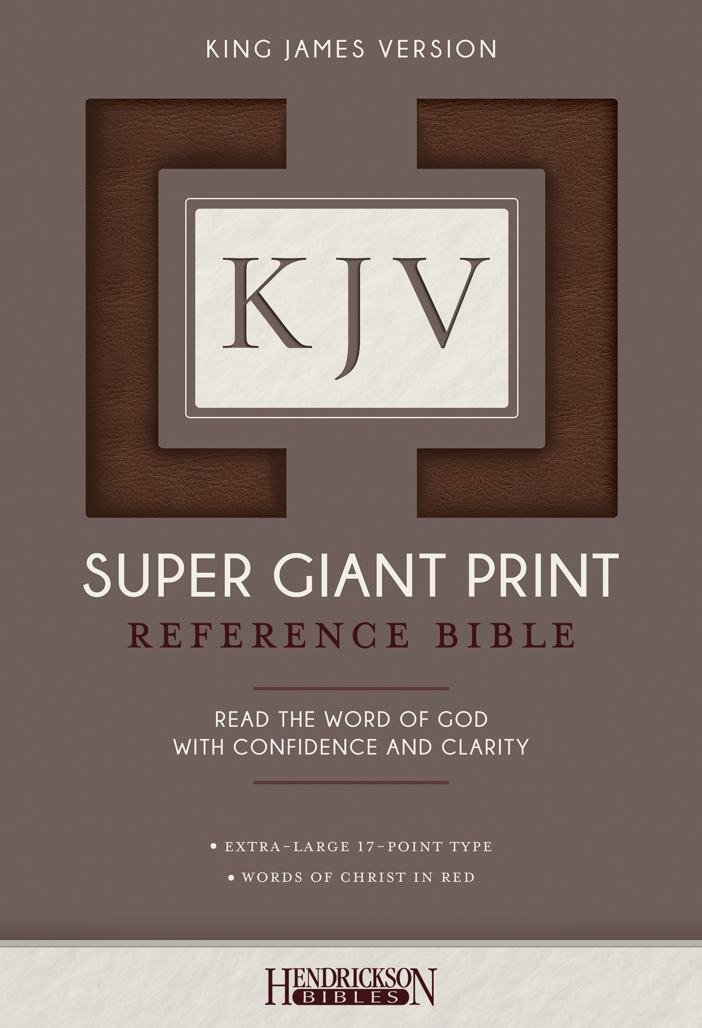 KJV Super Giant Print Reference Bible By Hendrickson Bibles