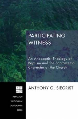 Participating Witness By Anthony G Siegrist (Paperback) 9781620324882