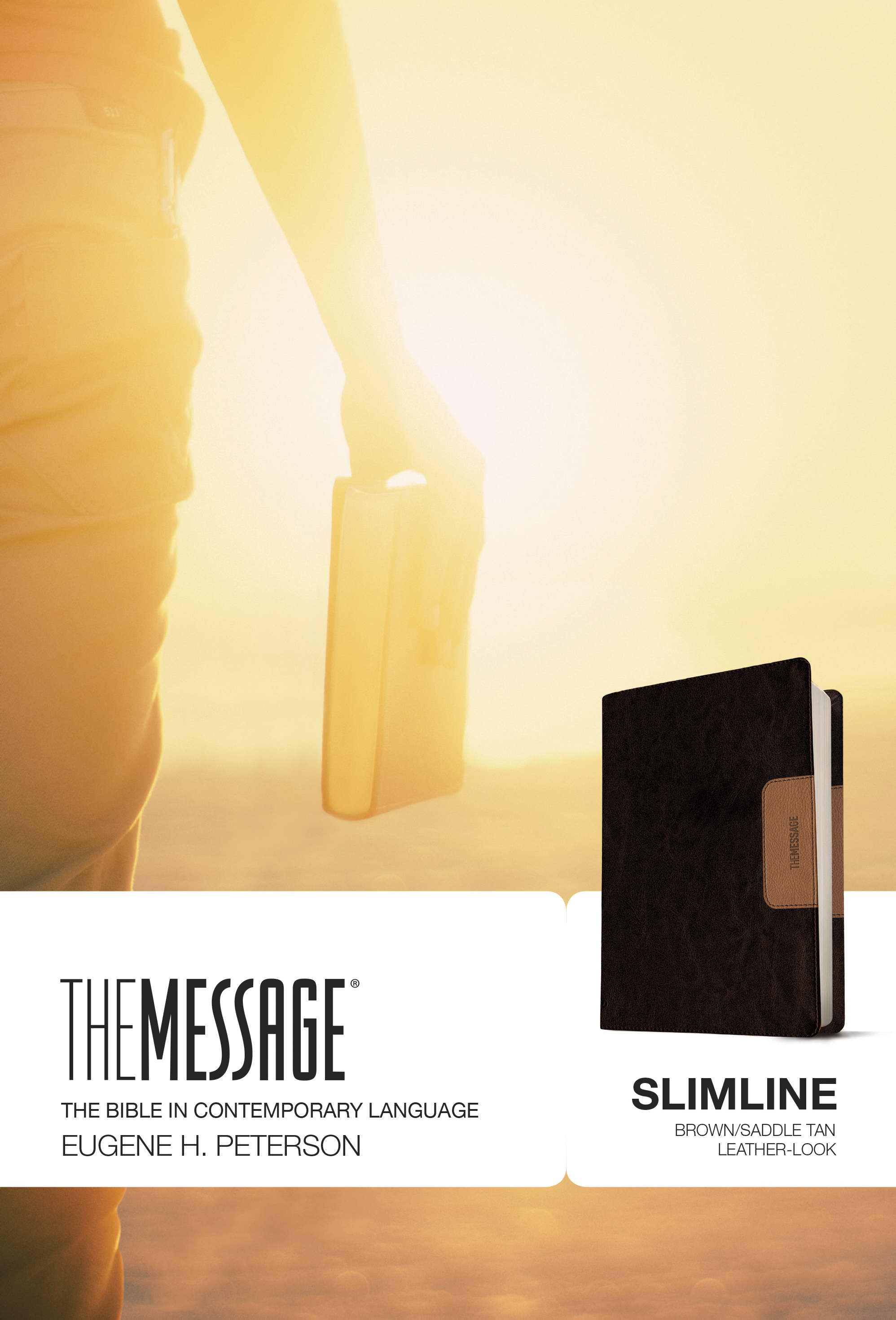 The Message Bible Slimline Bible Brown Imitation Leather Paraphras