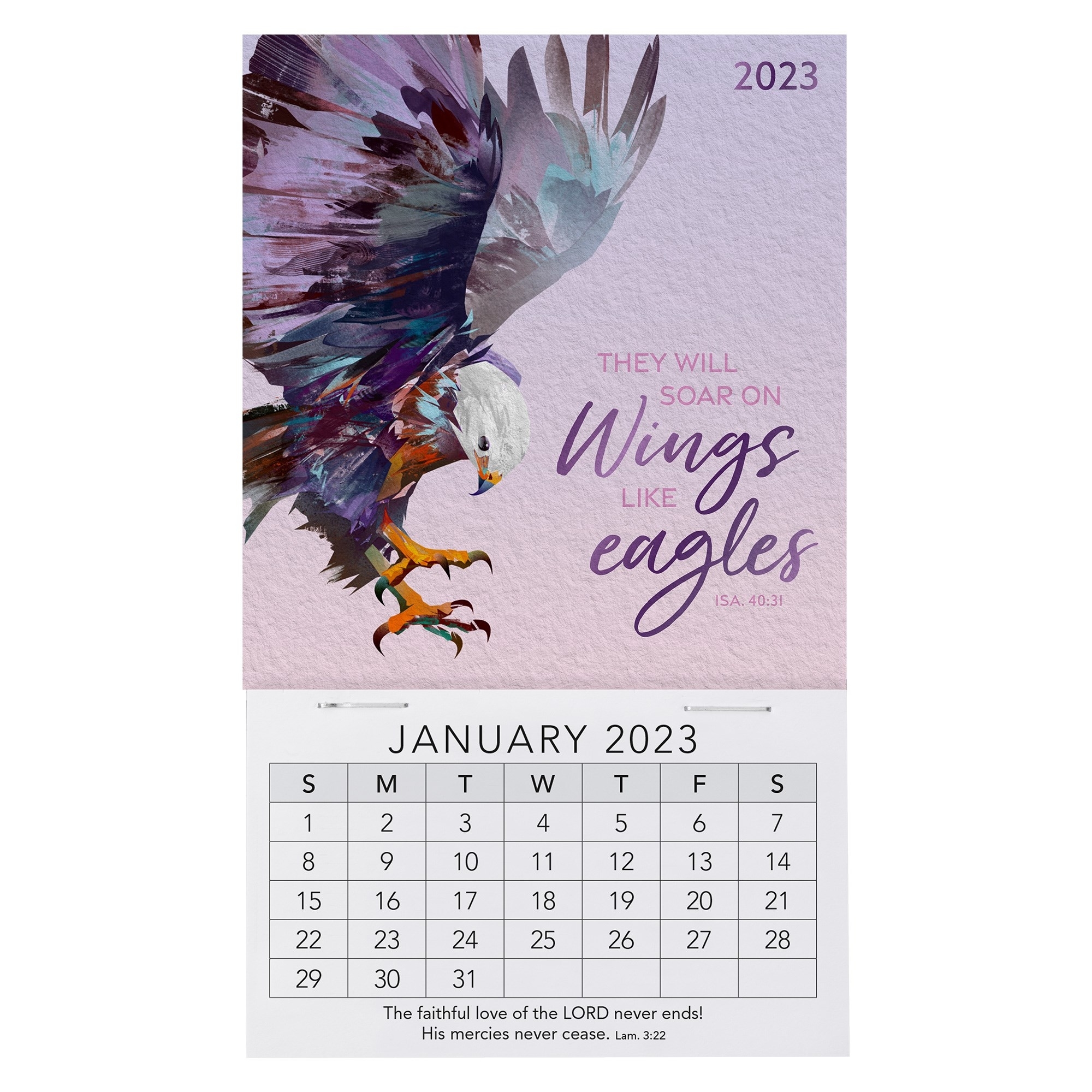 2023 Wings Like Eagles Mini Magnetic Calendar 9781639520459 | Eden