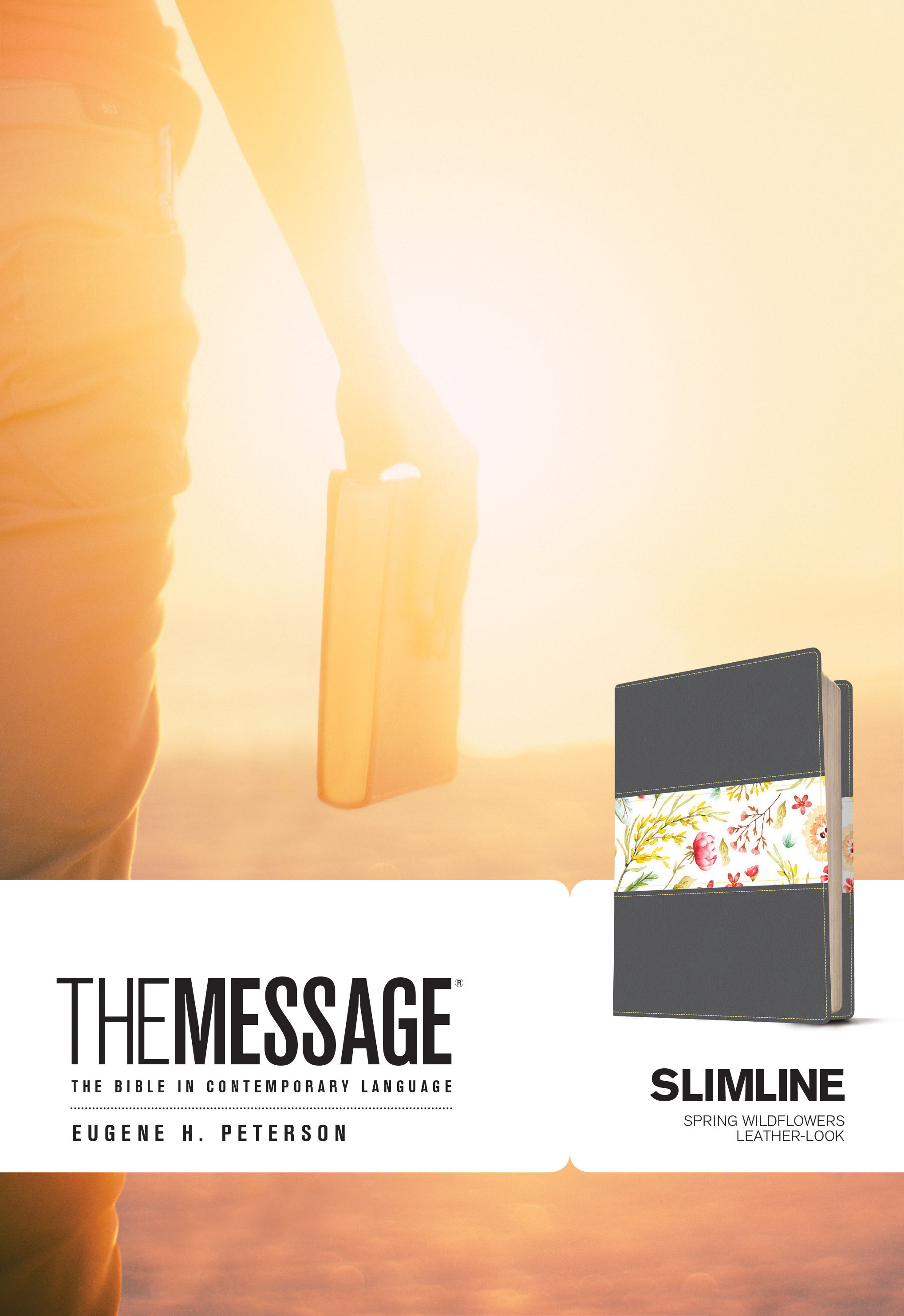 The Message Bible Slimline Bible Grey Imitation Leather Paraphras