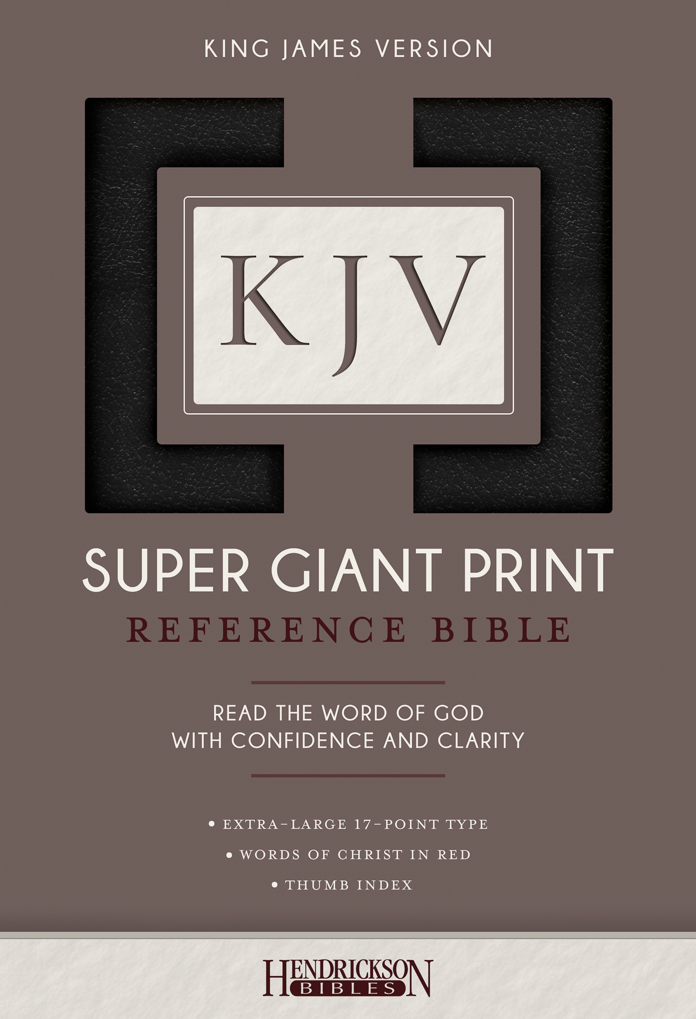 KJV Super Giant Print Bible By Hendrickson Bibles (Imitation Leather)