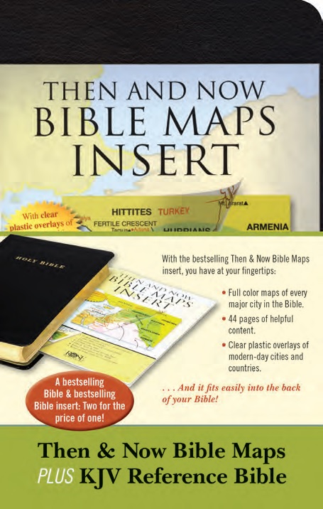 Then & Now Bible Maps Insert and KJV Bible Bundle (Mixed Product)