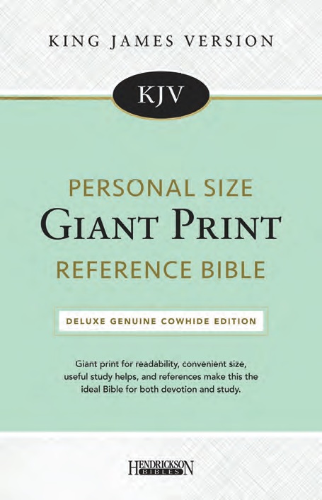 KJV Personal Size Giant Print Reference Bible By Hendrickson Bibles