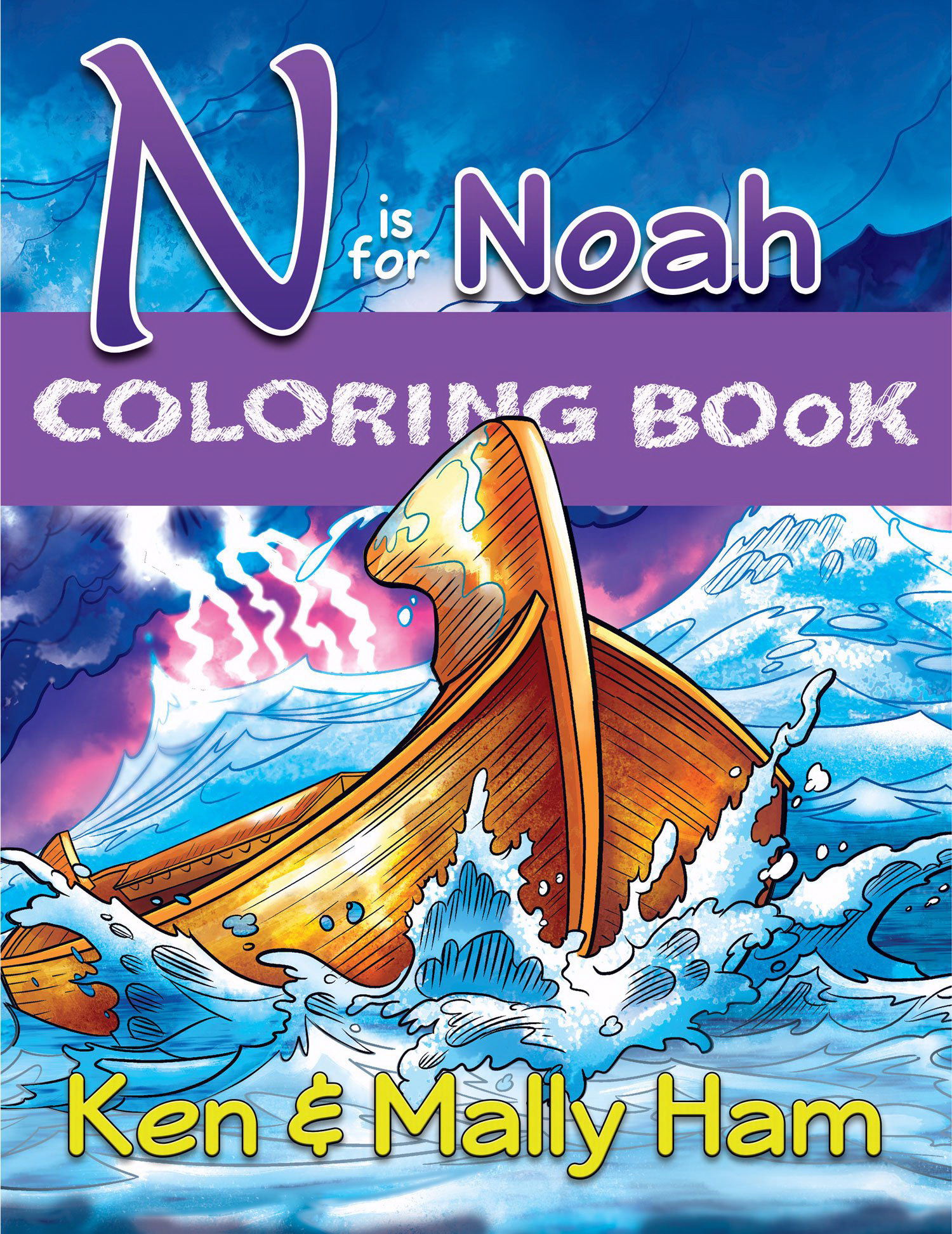 N is for Noah Colouring Book By Ham Ken (Paperback) 9781683440161