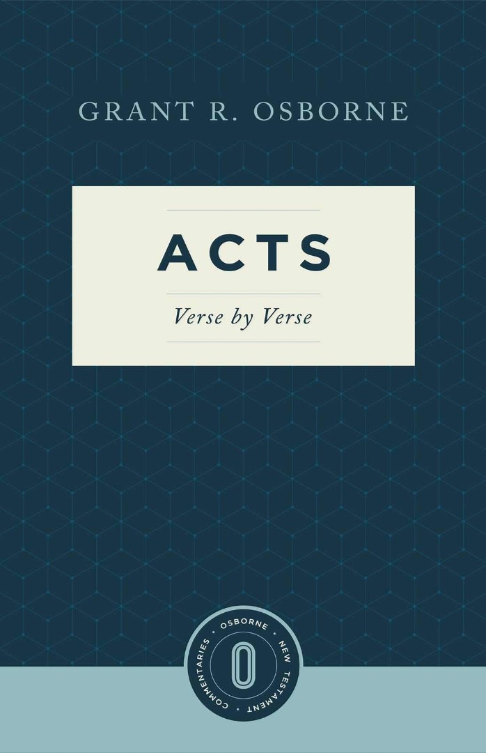 Acts Verse by Verse By Osborne Grant R (Paperback) 9781683592747