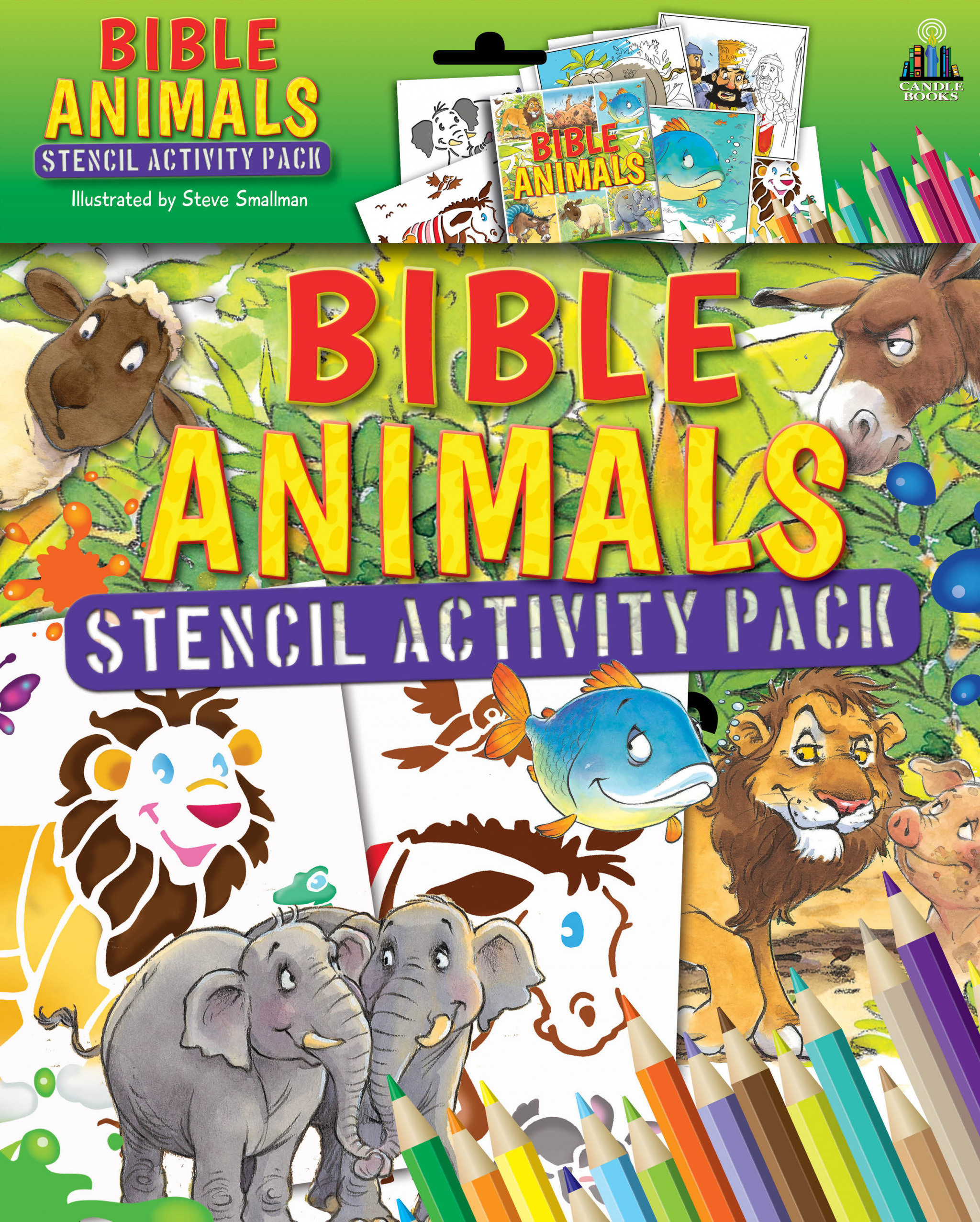 Bible Animals Stencil Activity Pack By Tim Dowley (Mixed Product)