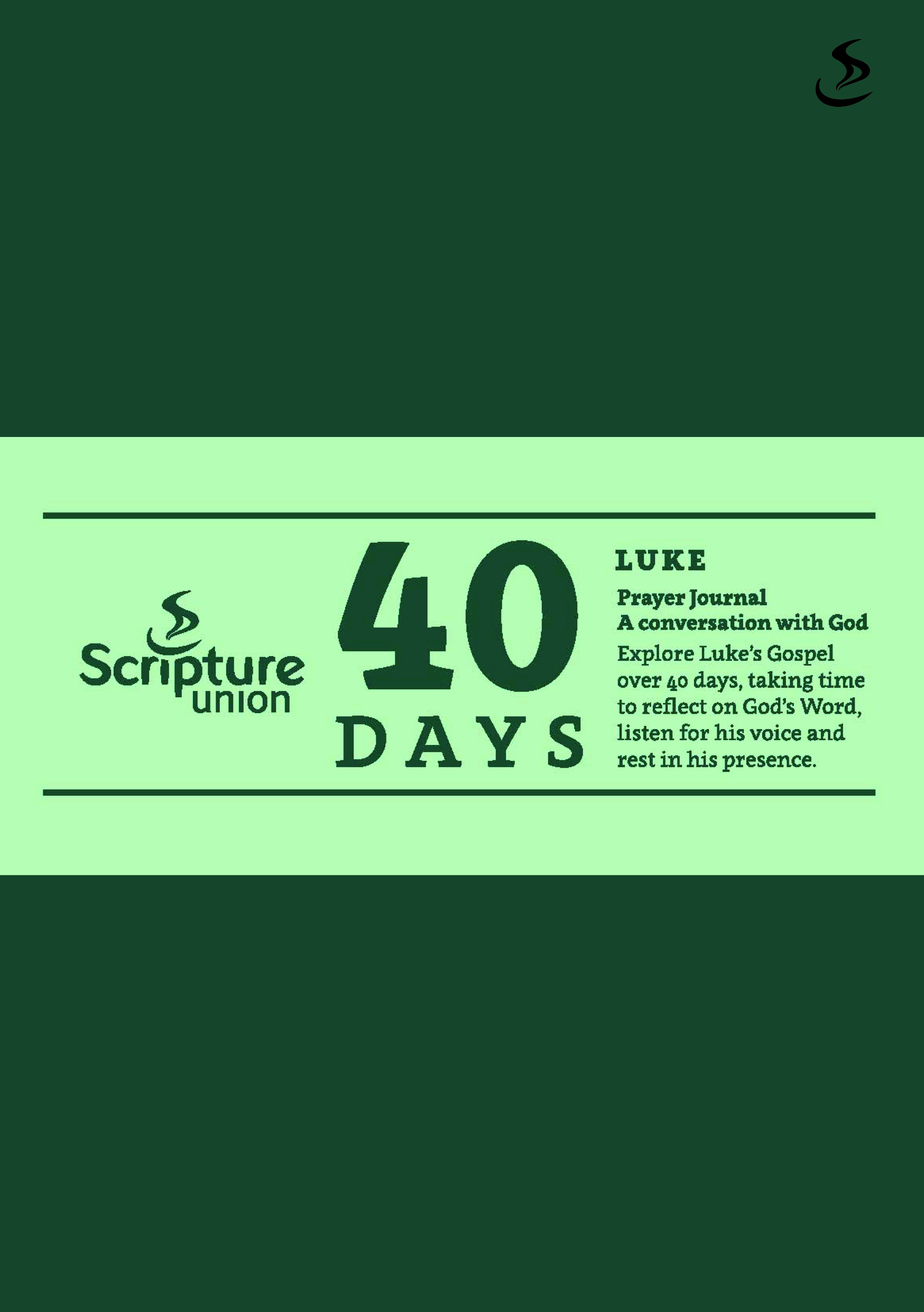 40 Days Luke Prayer Journal