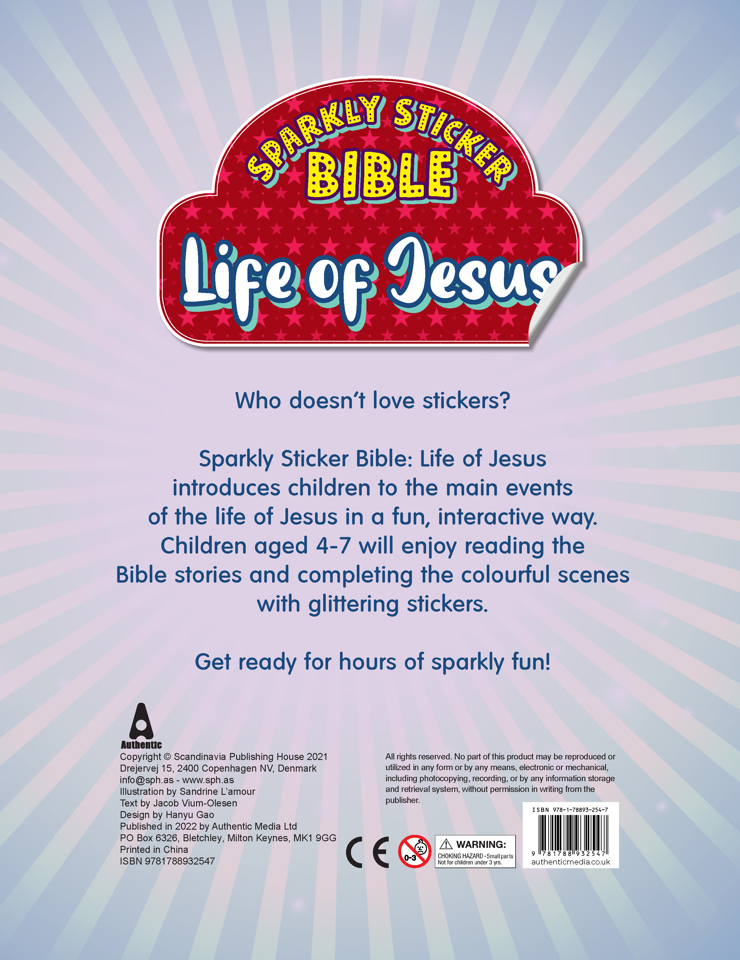 Sparkly Sticker Bible Heroes by Jacob Vium-Olesen, Sandrine L'amour