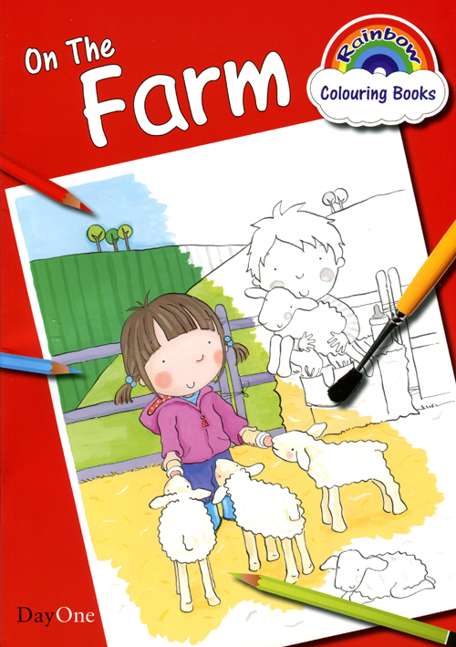 Rainbow Colouring Book On The Farm By Various (Hardback) 9781846253027