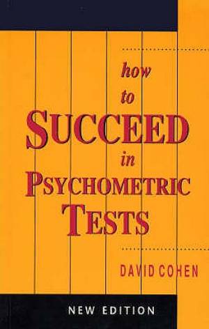 How To Succeed In Psychometric Tests By Cohen David (Paperback)