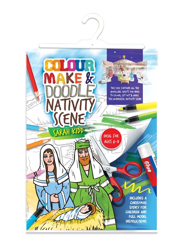 Colour Make and Doodle Activity Pack - Nativity Scene By Sarah Kidd