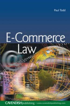 e-Commerce Law By Paul Todd (Paperback) 9781859419427