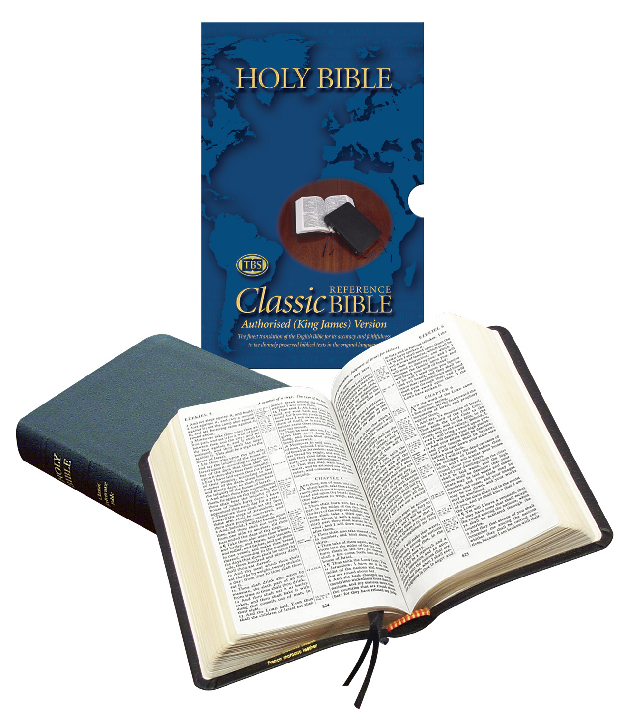 KJV Classic Reference Bible Black Calfskin By Trinitarian Bible