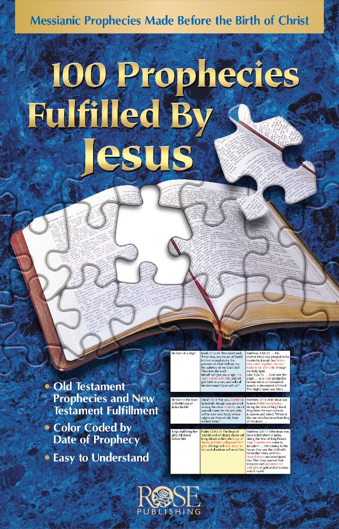 100 Prophecies Fulfilled By Jesus Pamphlet By Rose Publishing