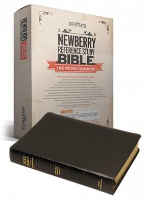 KJV Newberry Study Bible Black Leather Boxed Large Type Single Co