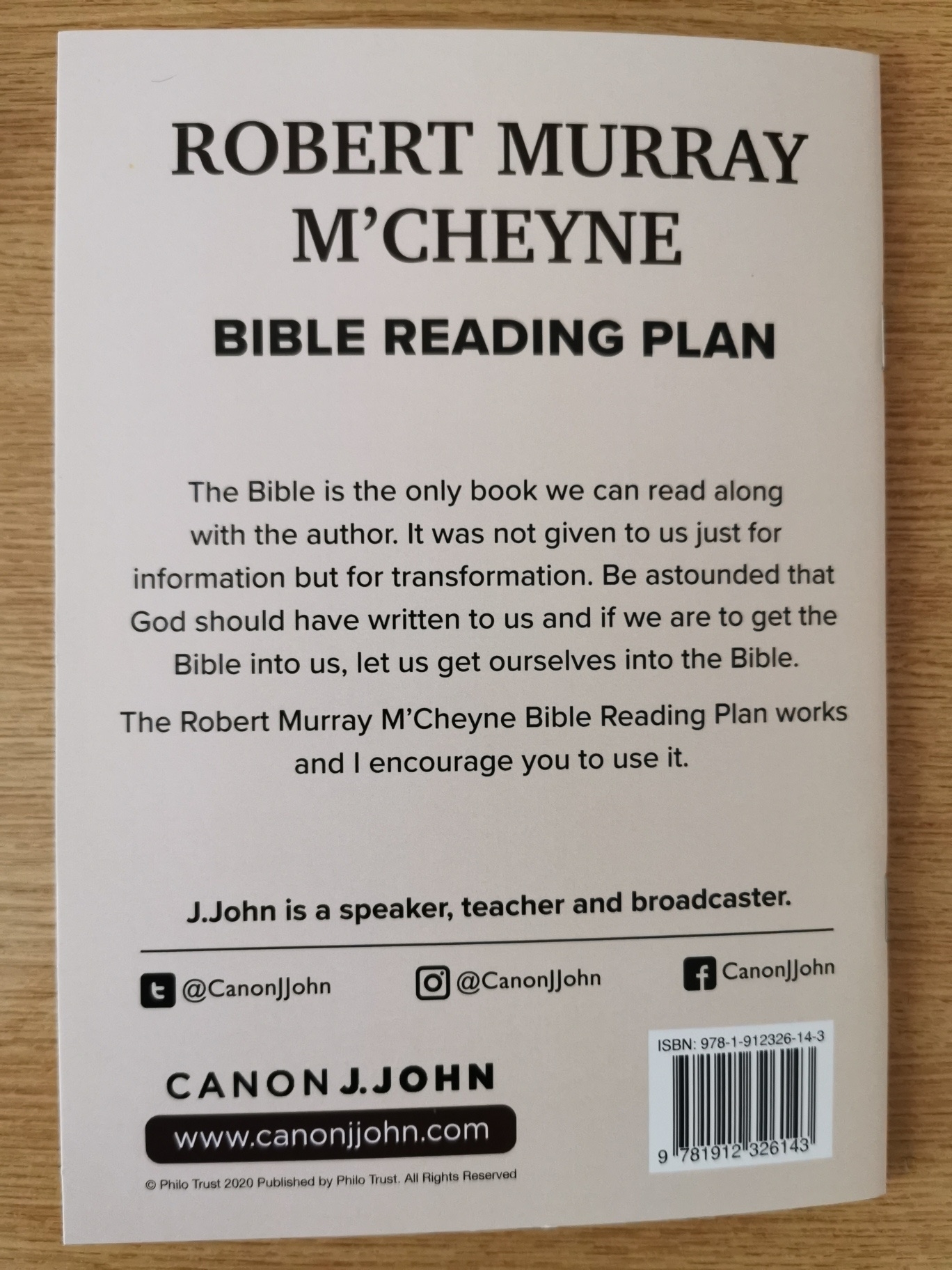 Robert Murray M'Cheyne's Bible Reading Plan 9781912326143 Eden