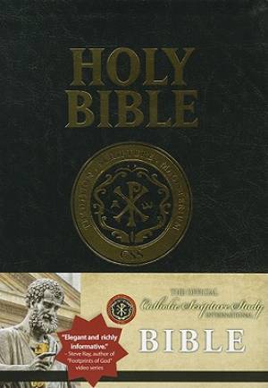 RSV Catholic Bible Large Print Black Bonded Leather By Rsv-Ce