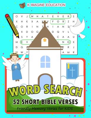 Word Search 52 Short Bible Verses Friendly Memory Verses for Kids