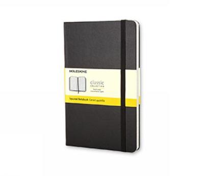 Moleskine Pocket Squared Hardcover Notebook Black