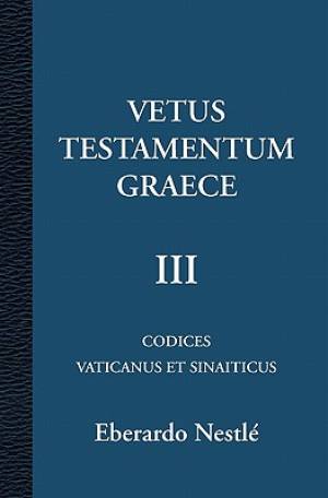 Vetus Testamentum Graece III 3 3