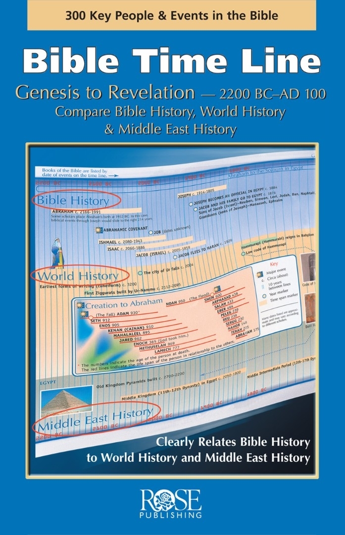 Bible Time Line Pamphlet By Rose Publishing (Paperback) 9789901983513