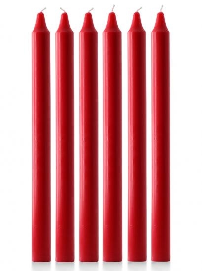 Red Advent Candle Plain (Each) | Free Delivery when you spend £10 ...