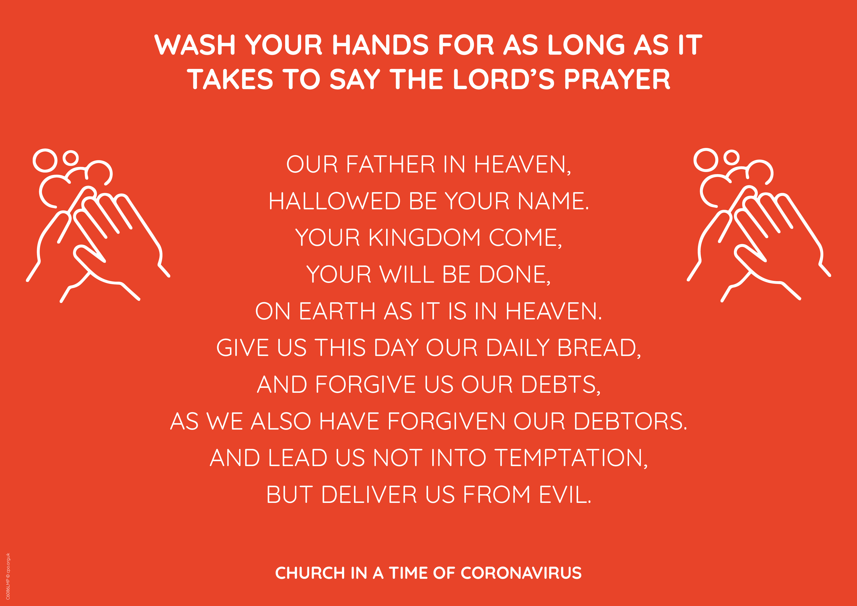 Wash Hands Prayer (COVID-19)| Free Delivery when you spend £10 at Eden