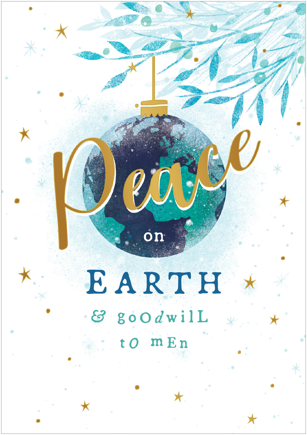 Peace Bauble Charity Christmas Cards Pack of 10 Eden
