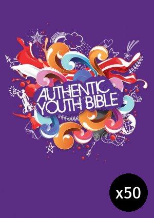 ERV Youth Bible Purple - Pack of 50 By Authentic Media (Hardback)