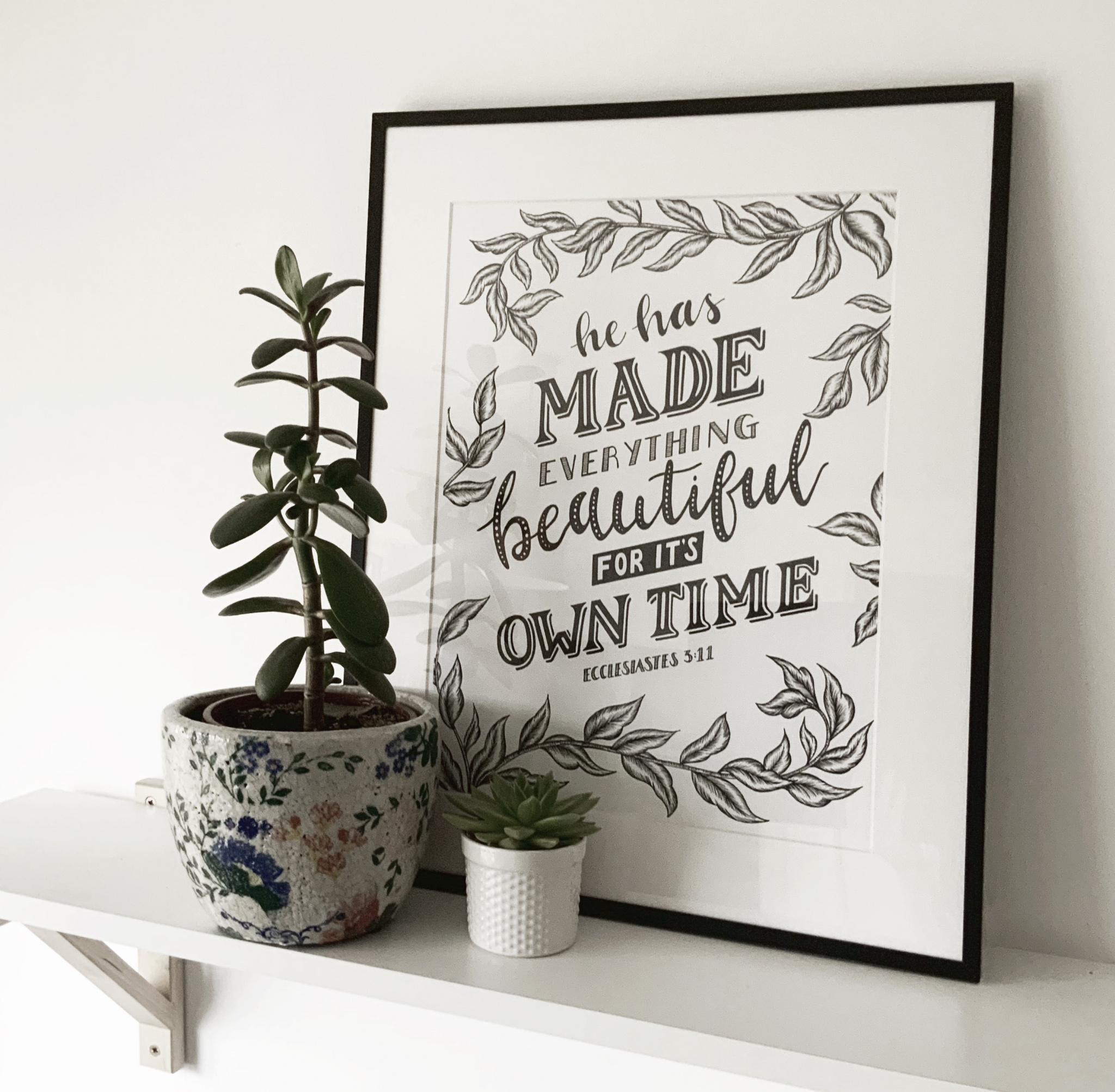 A3 Christian Print He Has Made Everything Beautiful For Its Own Time