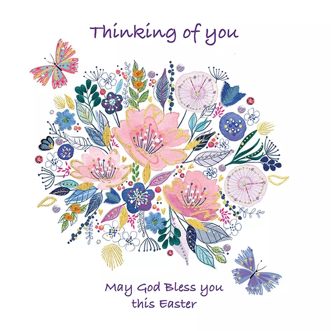 Thinking of You Easter Cards (Pack of 4)