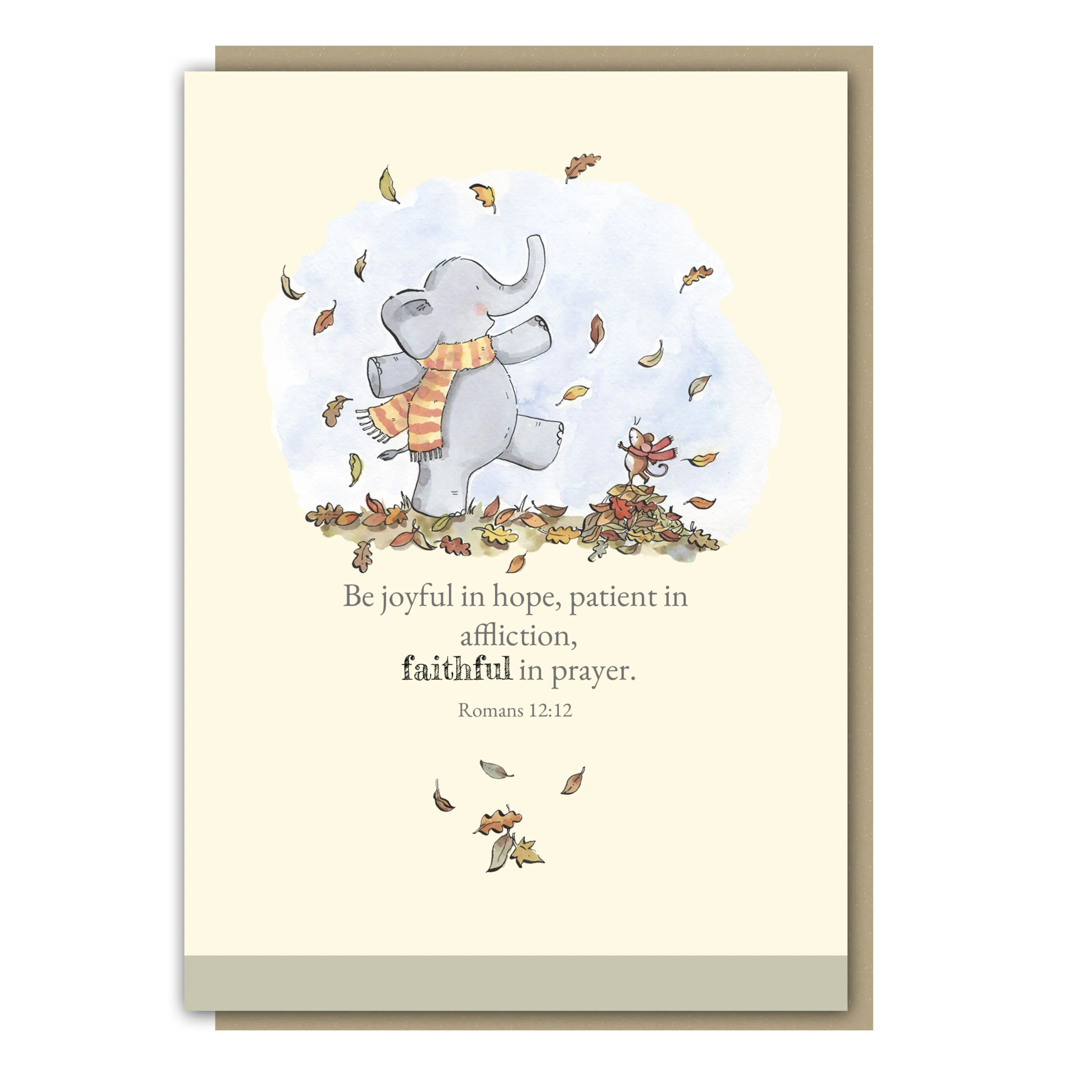 Faithful in Prayer Elephant Single Card