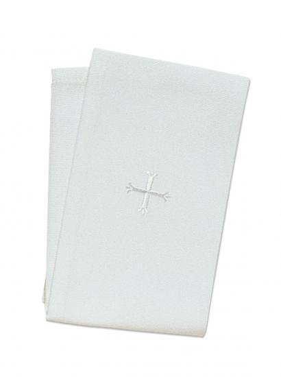 11 x 17 Purificator Poly Cotton White Cross Design