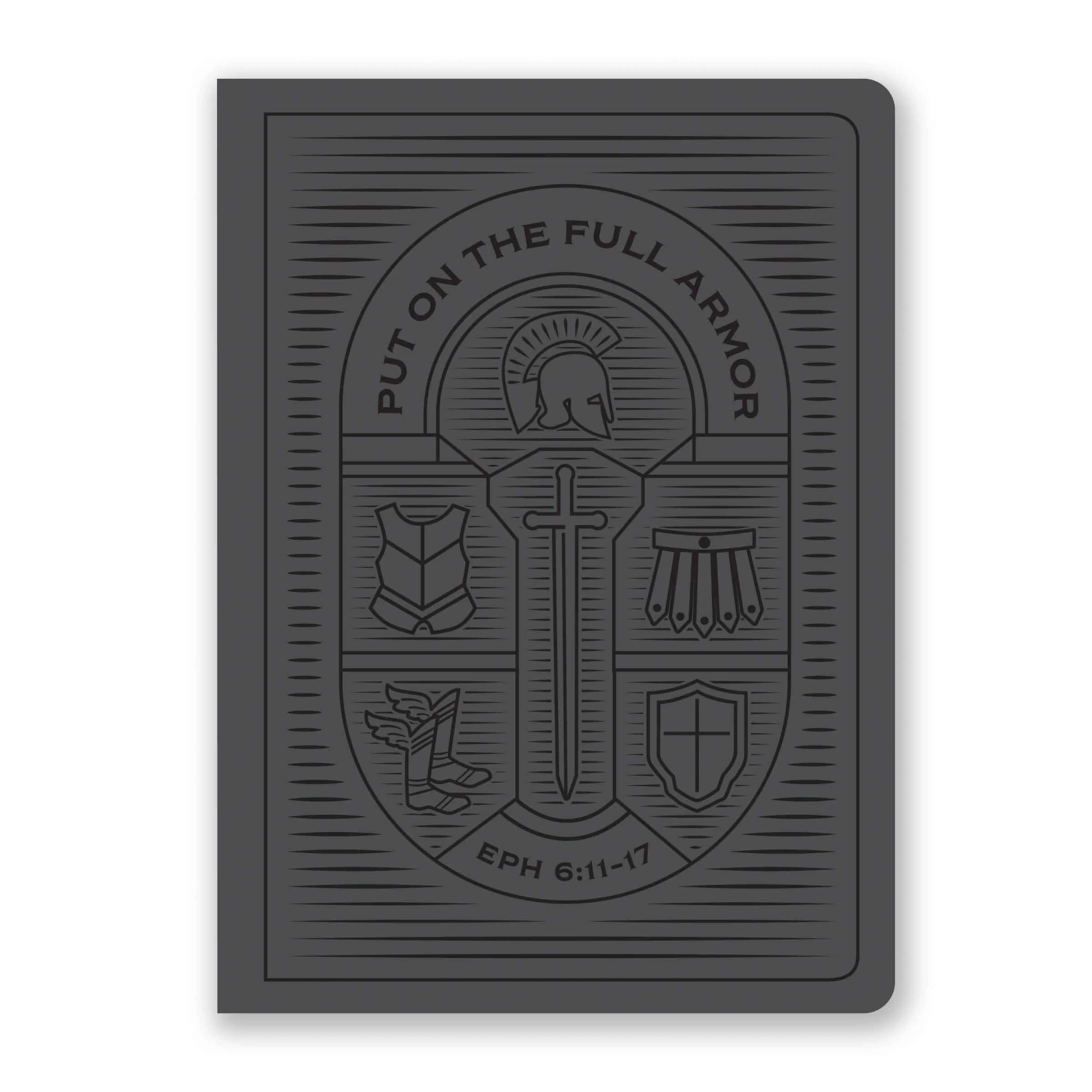 Armor of God Journal Steel Grey Faux Leather