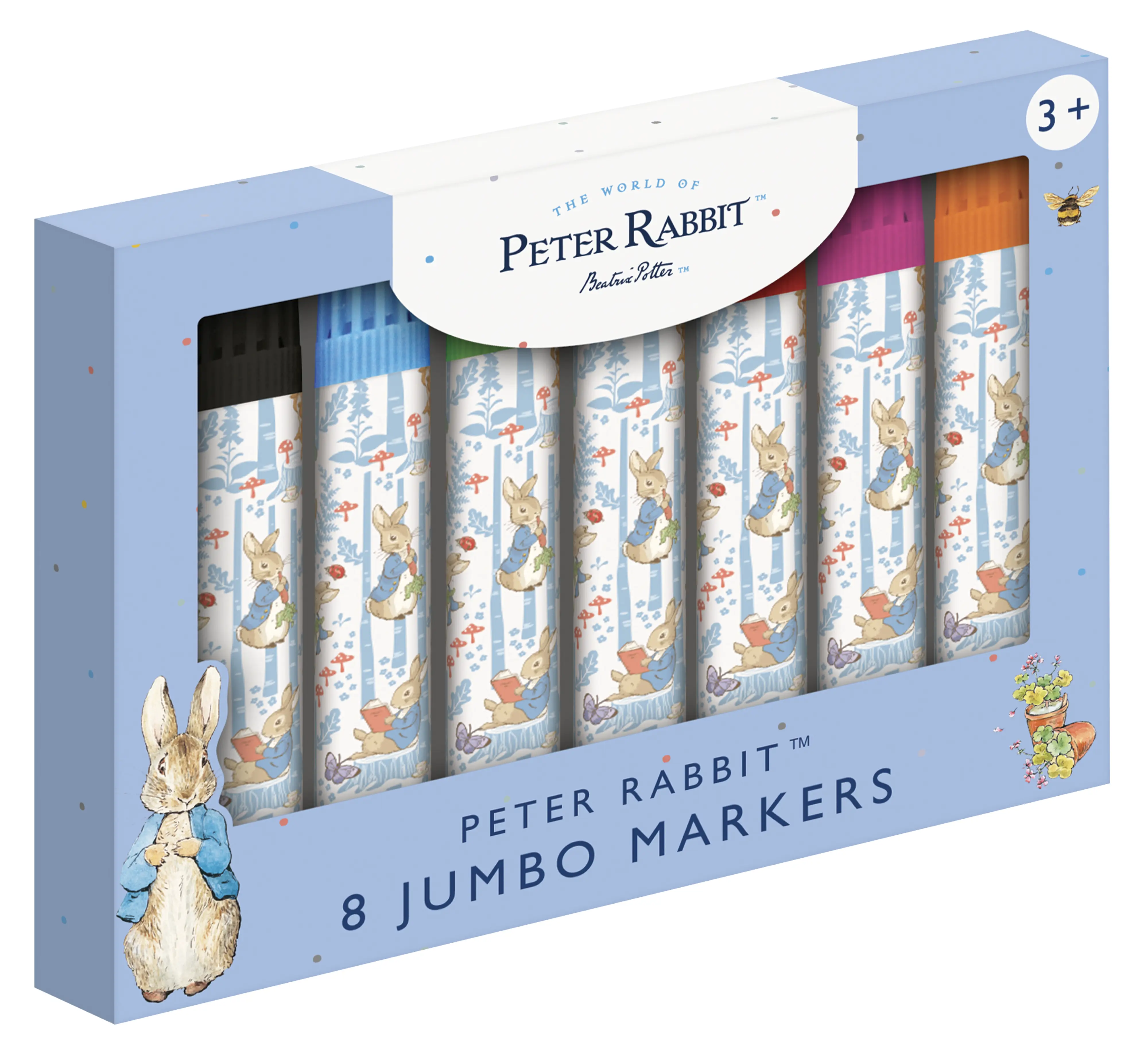 Peter Rabbit 8 Jumbo Markers Forest Picnic